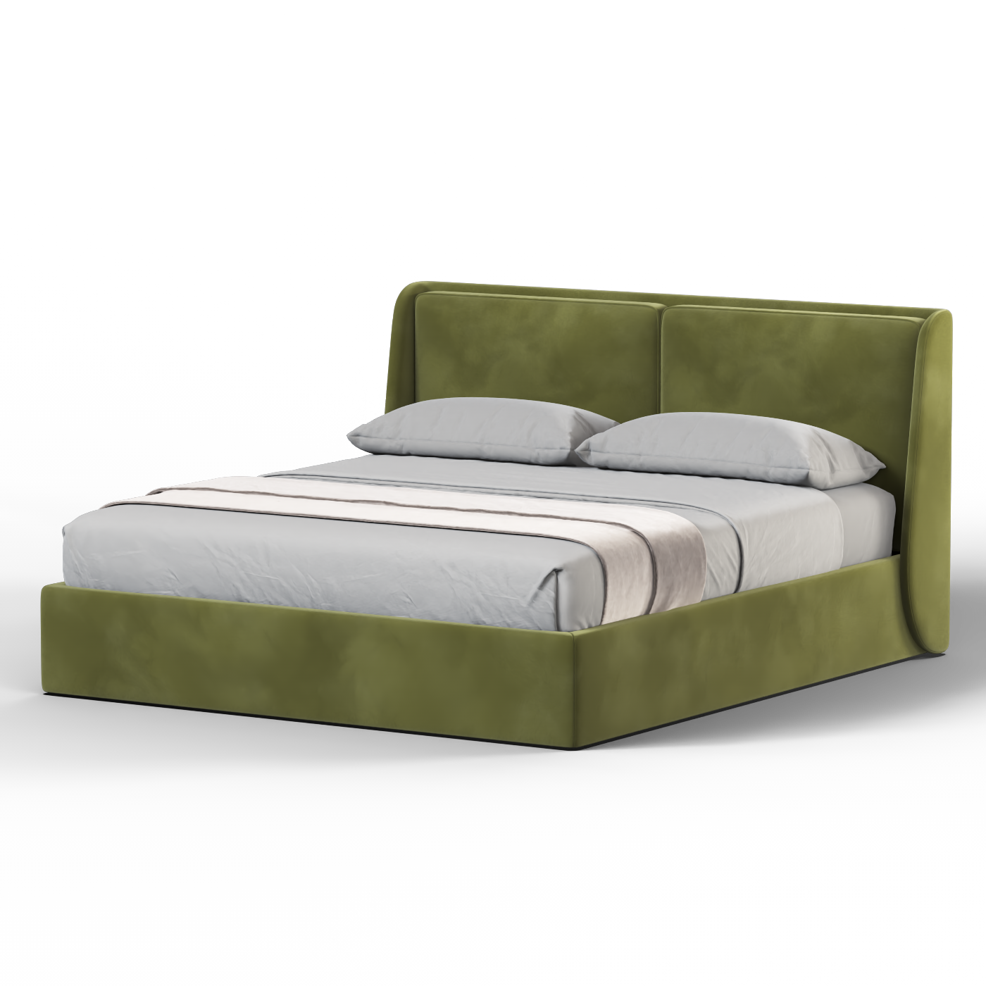 Ruby Upholstered Double Bed in Premium Fabric