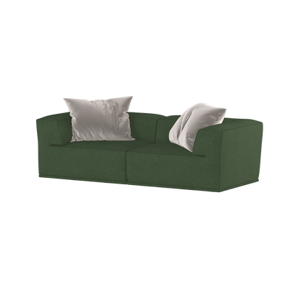 Savile Sofa — Compact Form with Wide Straight Armrests