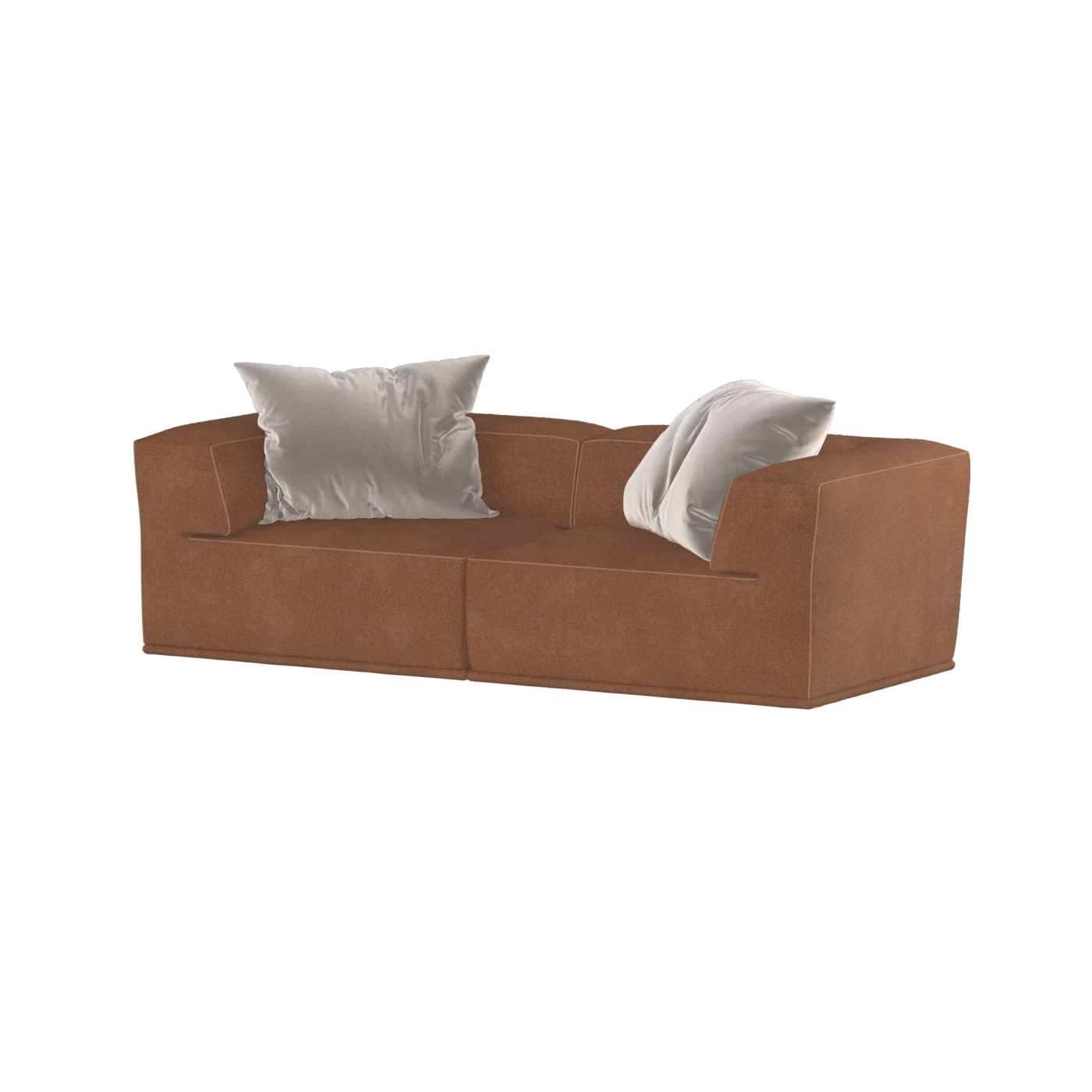Savile Sofa — Compact Form with Wide Straight Armrests