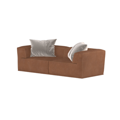 Savile Sofa — Compact Form with Wide Straight Armrests