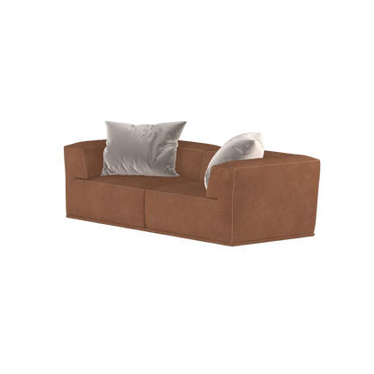 Savile Sofa — Compact Form with Wide Straight Armrests