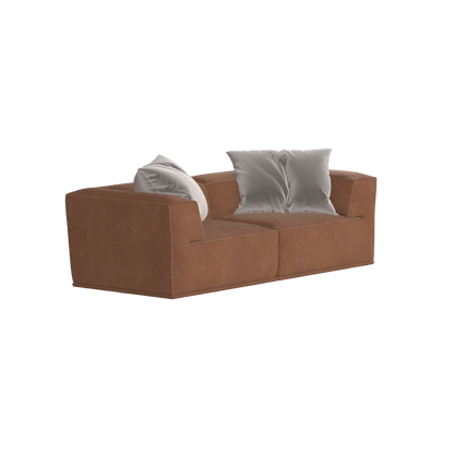 Savile Sofa — Compact Form with Wide Straight Armrests