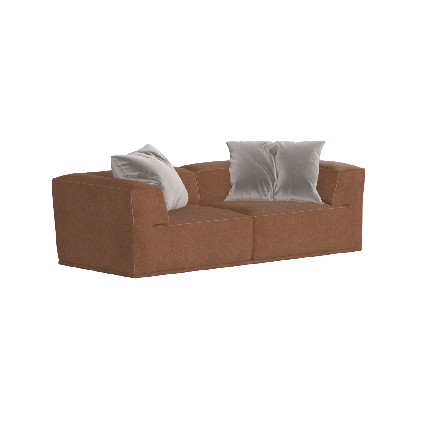 Savile Sofa — Compact Form with Wide Straight Armrests