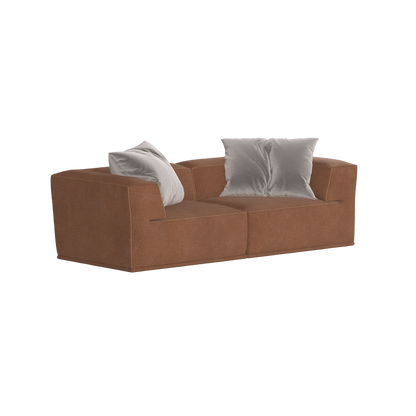 Savile Sofa — Compact Form with Wide Straight Armrests