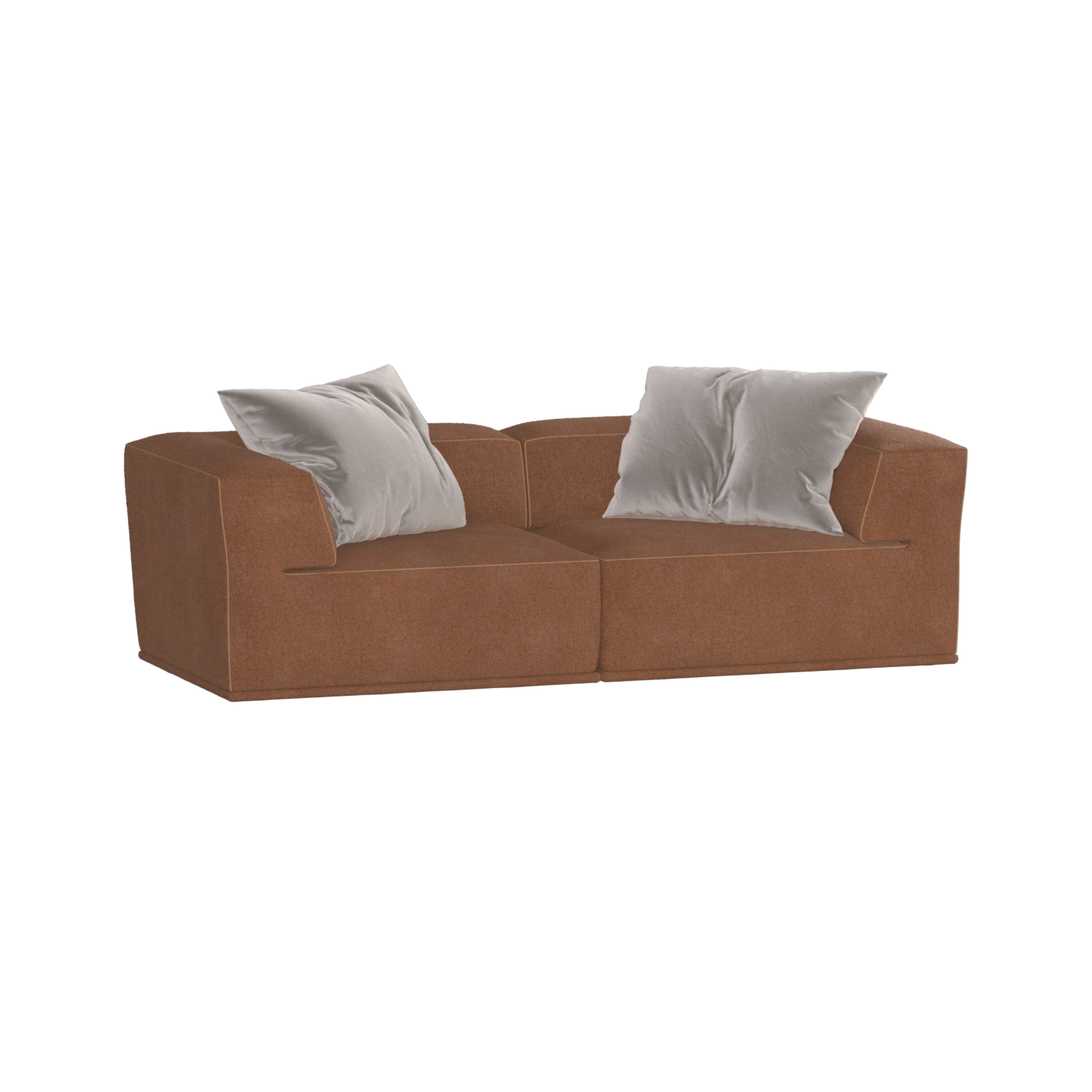 Savile Sofa — Compact Form with Wide Straight Armrests
