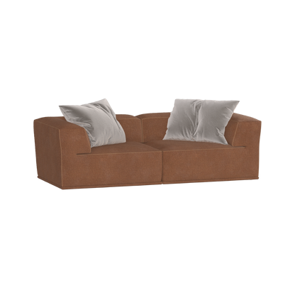Savile Sofa — Compact Form with Wide Straight Armrests