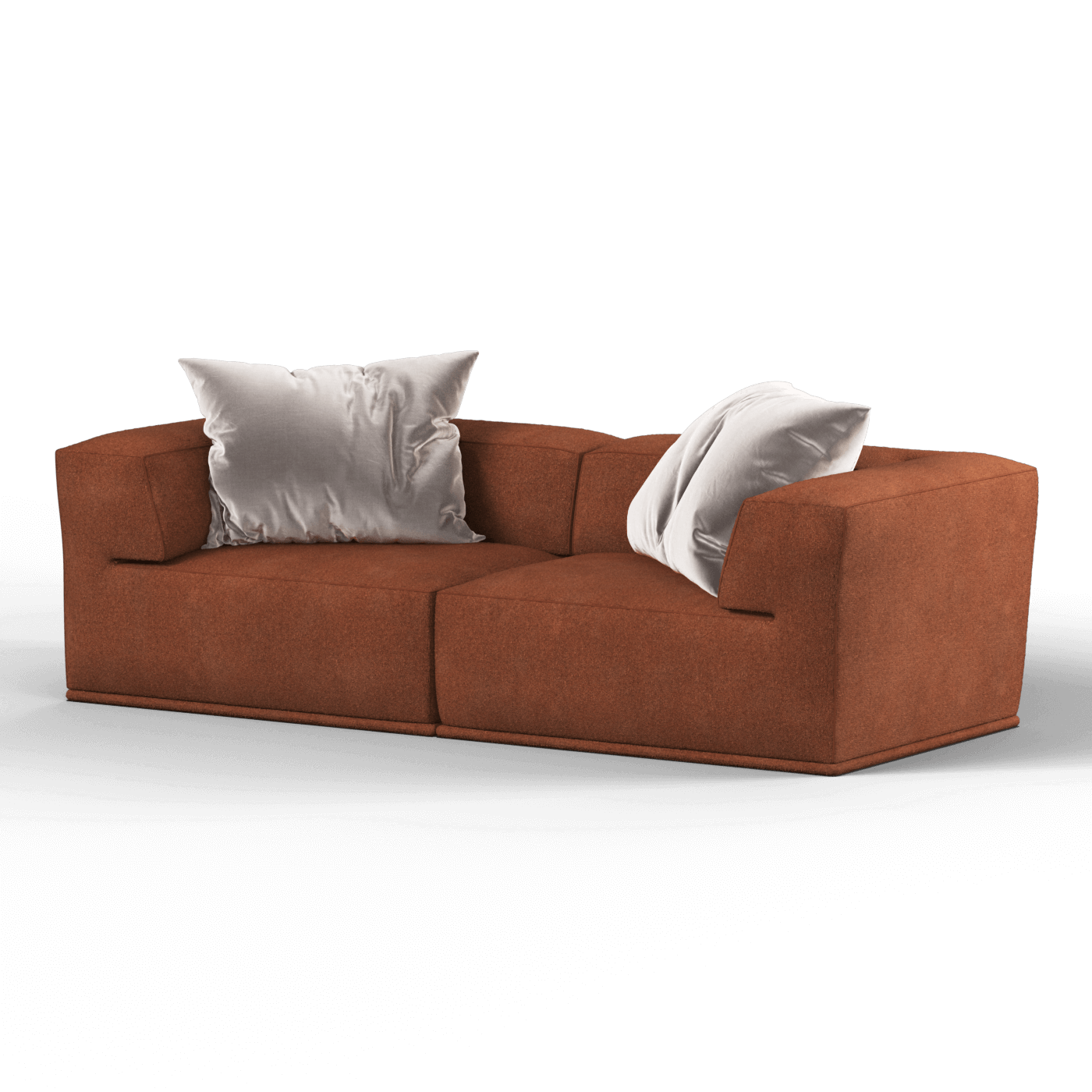 Savile Sofa — Compact Form with Wide Straight Armrests