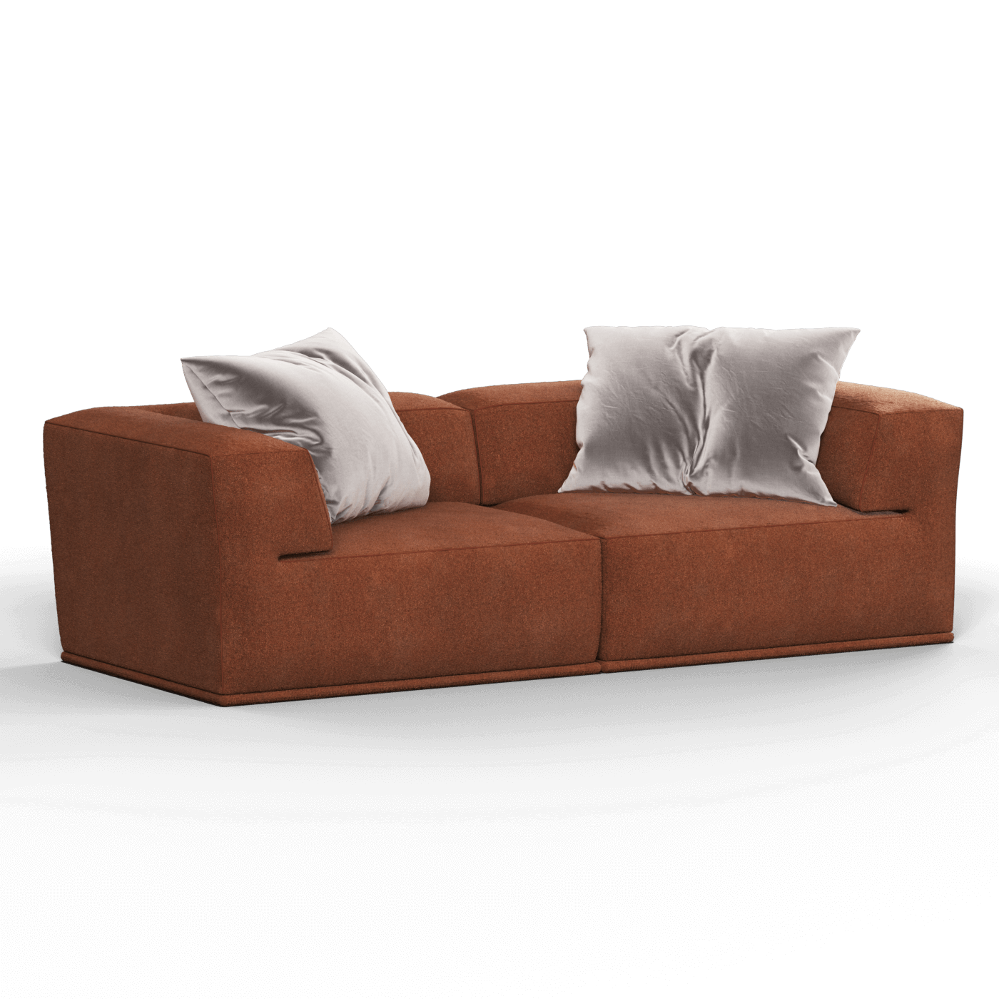 Savile Sofa — Compact Form with Wide Straight Armrests
