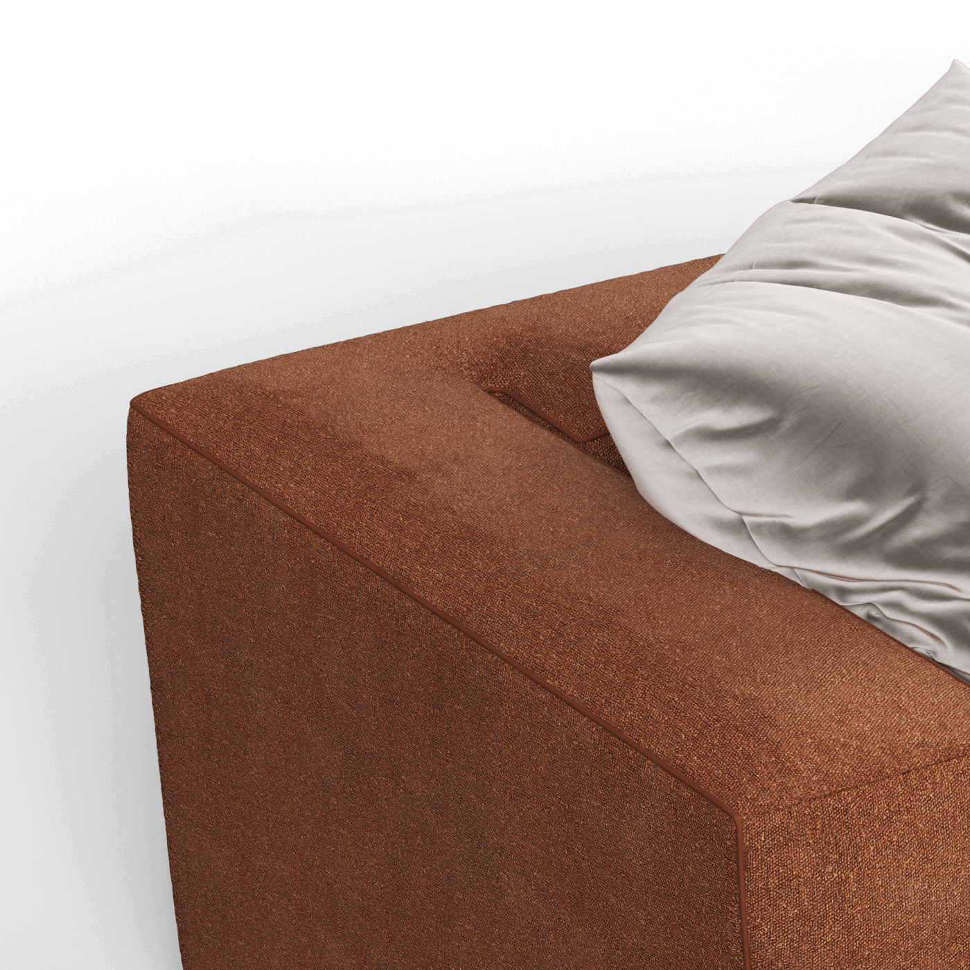 Savile Sofa — Compact Form with Wide Straight Armrests