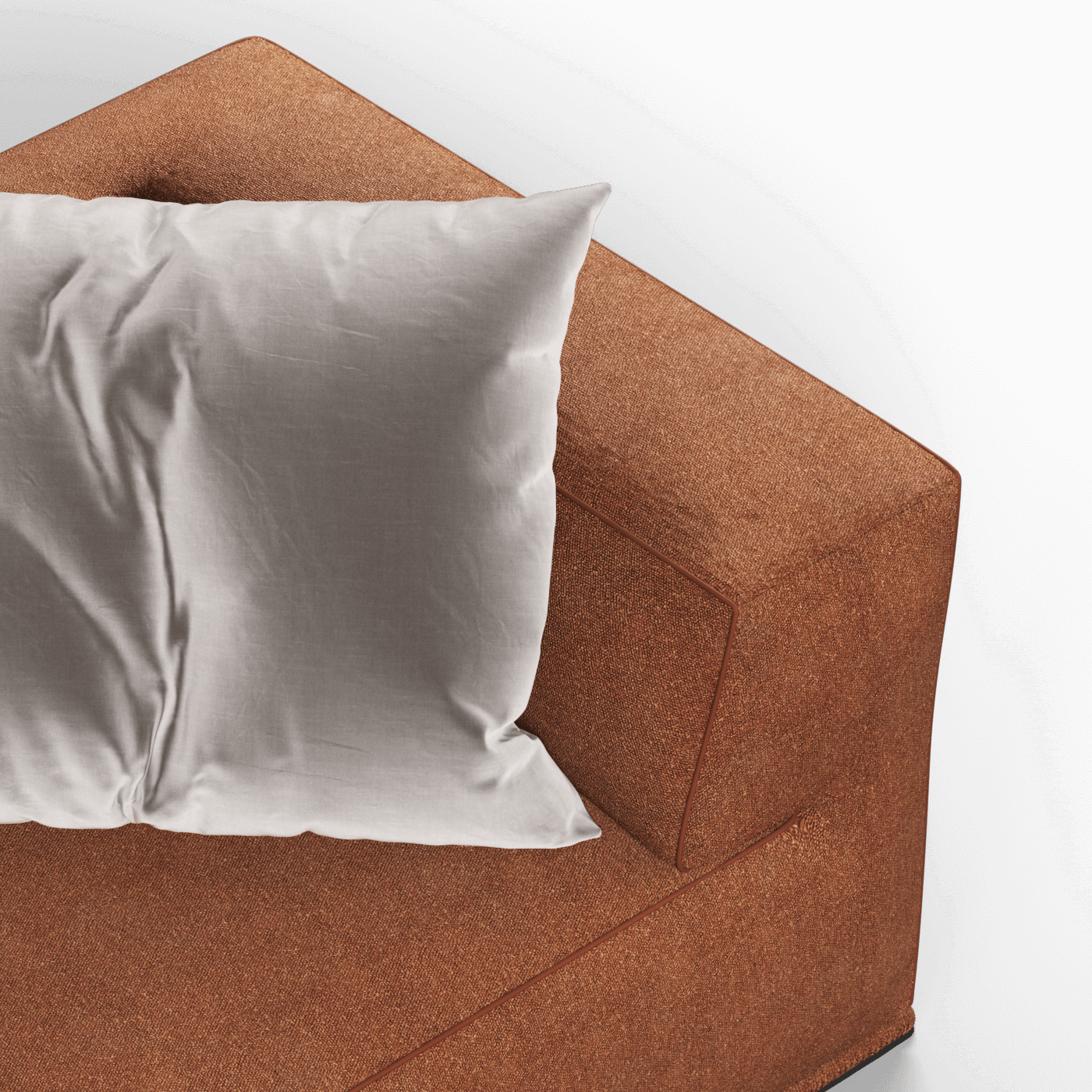 Savile Sofa — Compact Form with Wide Straight Armrests