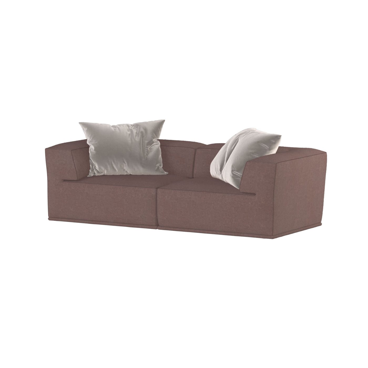 Savile Sofa — Compact Form with Wide Straight Armrests