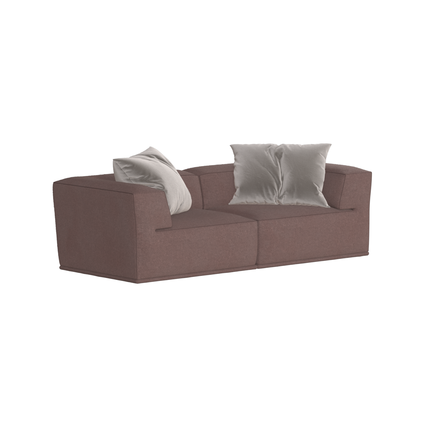 Savile Sofa — Compact Form with Wide Straight Armrests
