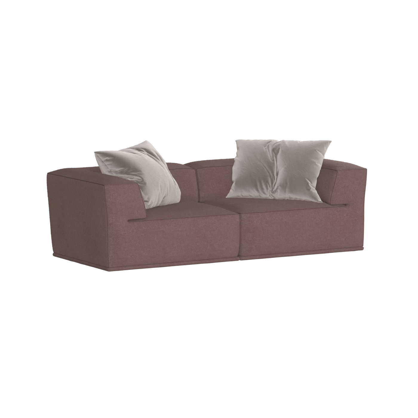 Savile Sofa — Compact Form with Wide Straight Armrests