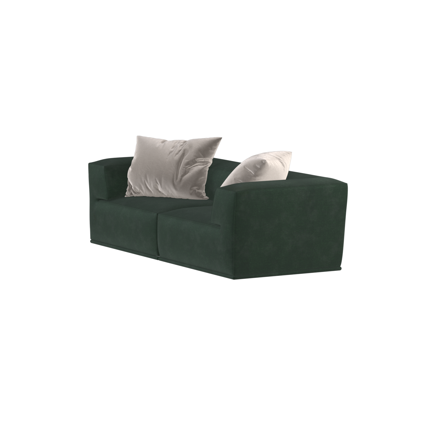 Savile Sofa — Compact Form with Wide Straight Armrests