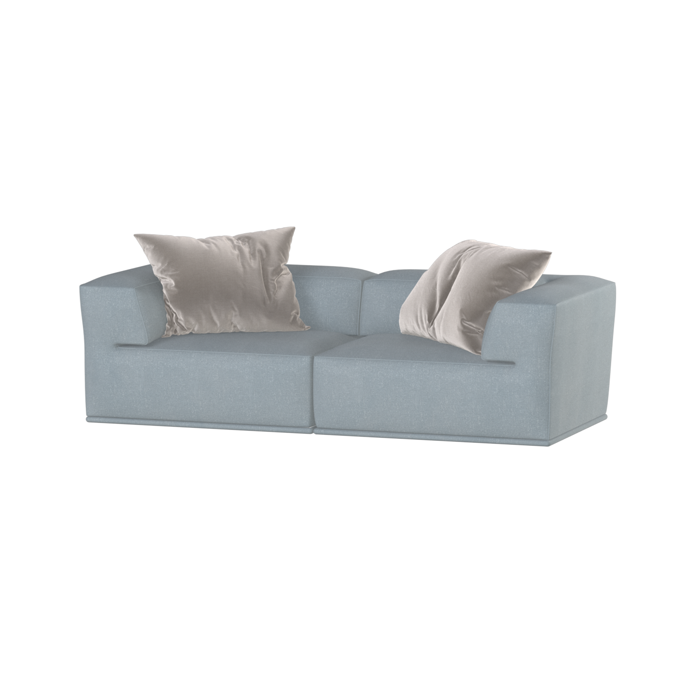 Savile Sofa — Compact Form with Wide Straight Armrests