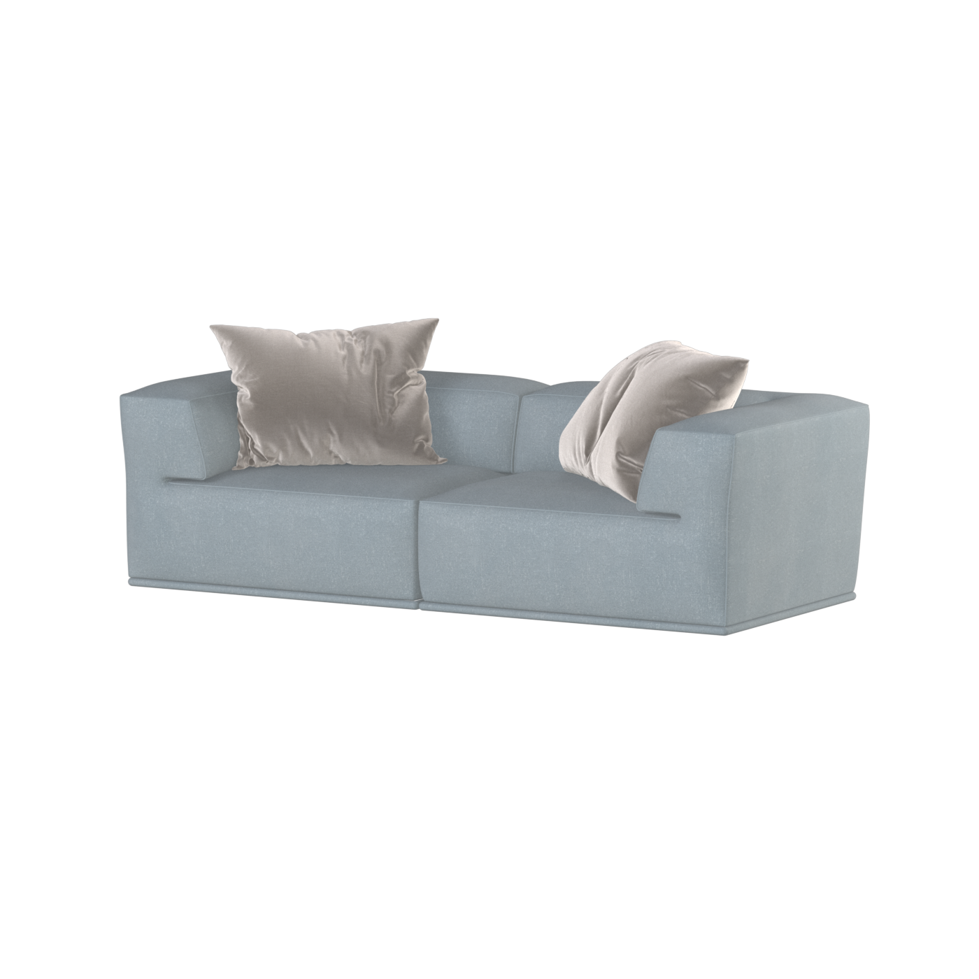 Savile Sofa — Compact Form with Wide Straight Armrests