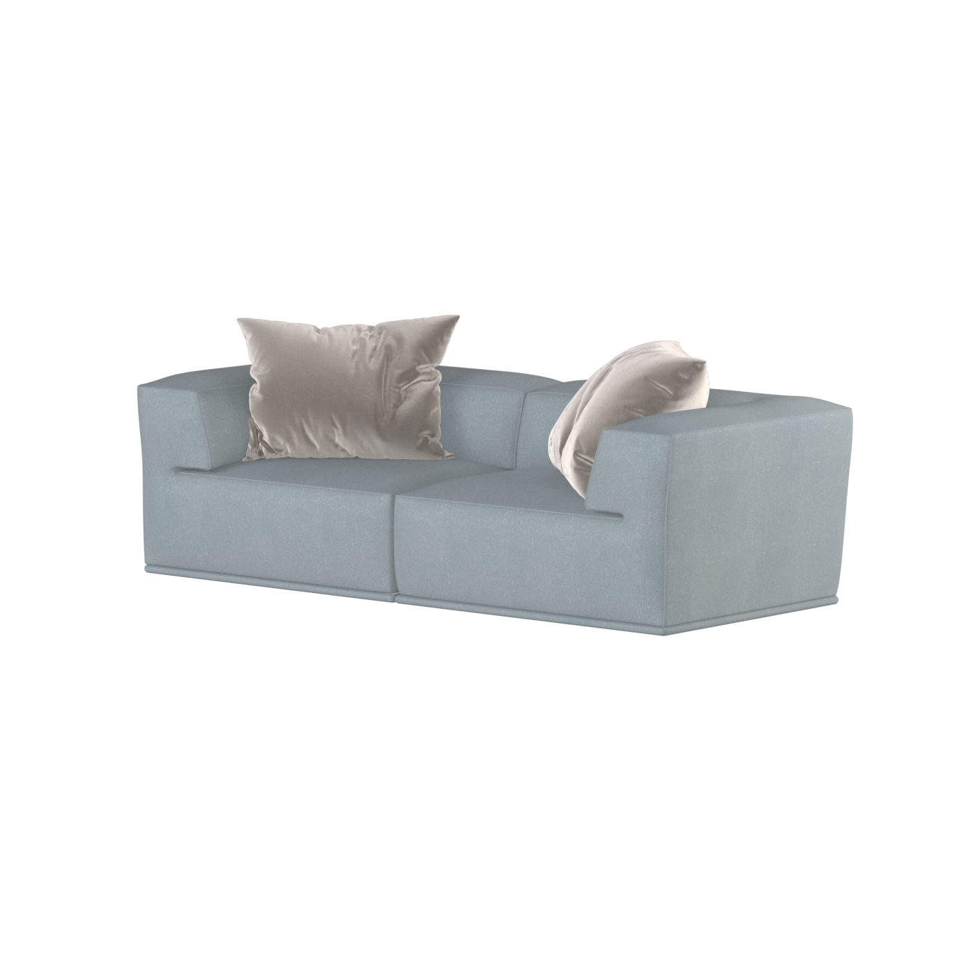 Savile Sofa — Compact Form with Wide Straight Armrests