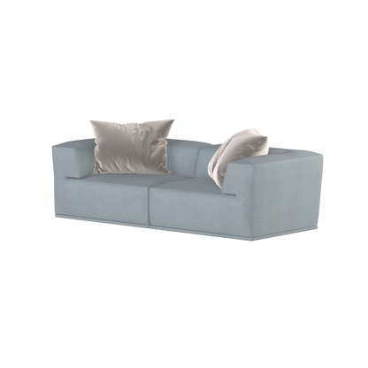 Savile Sofa — Compact Form with Wide Straight Armrests
