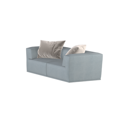Savile Sofa — Compact Form with Wide Straight Armrests