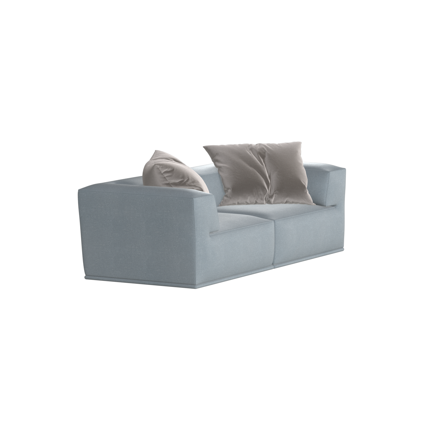 Savile Sofa — Compact Form with Wide Straight Armrests