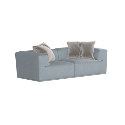 Savile Sofa — Compact Form with Wide Straight Armrests