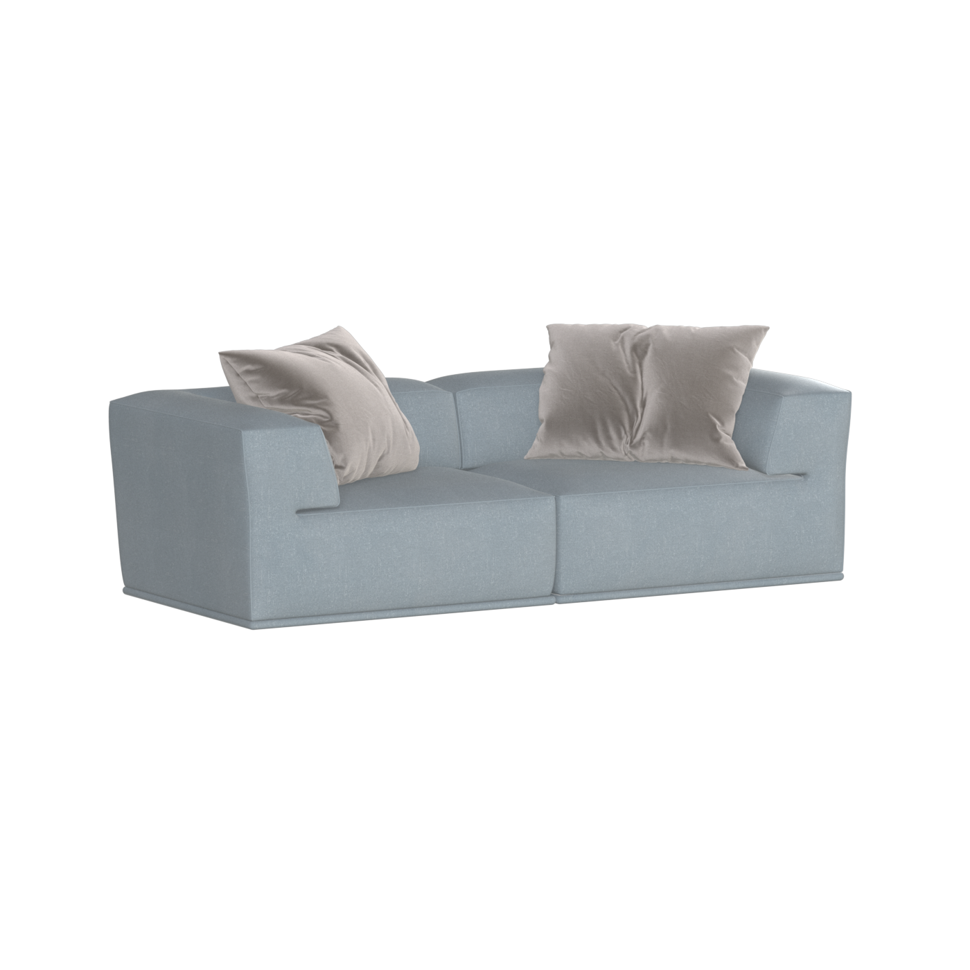 Savile Sofa — Compact Form with Wide Straight Armrests