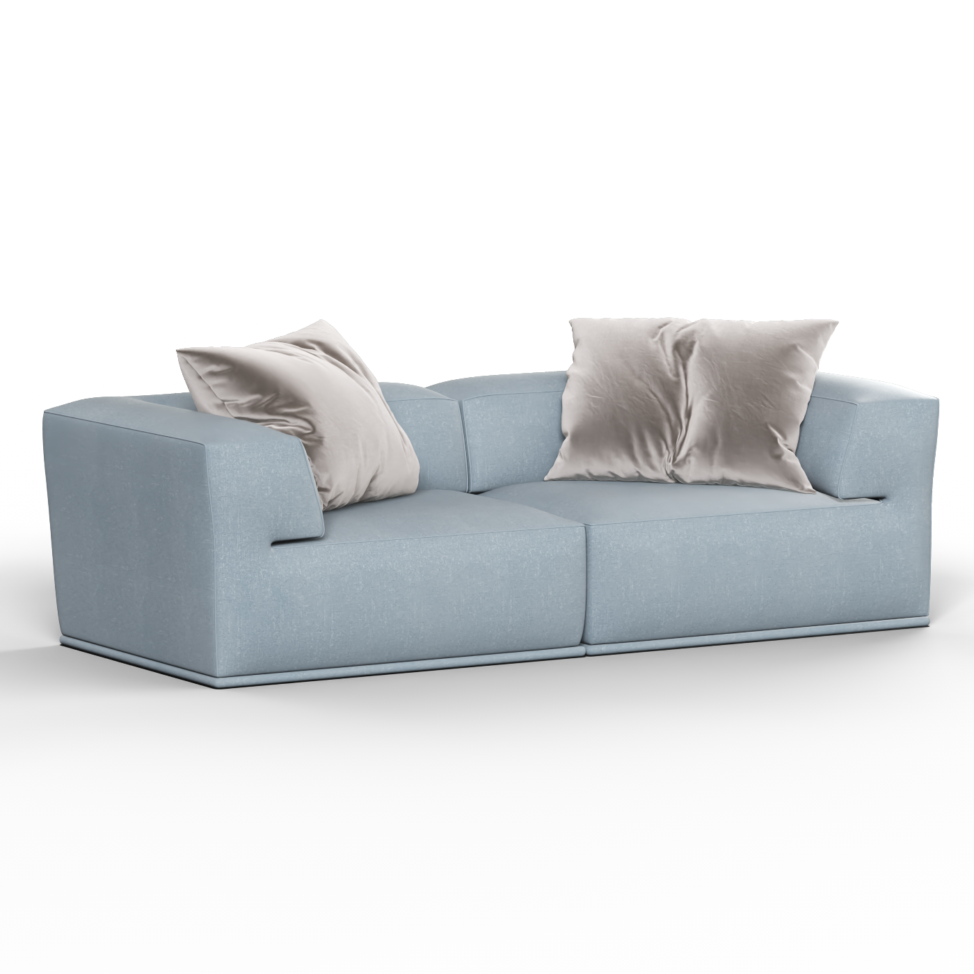 Savile Sofa — Compact Form with Wide Straight Armrests