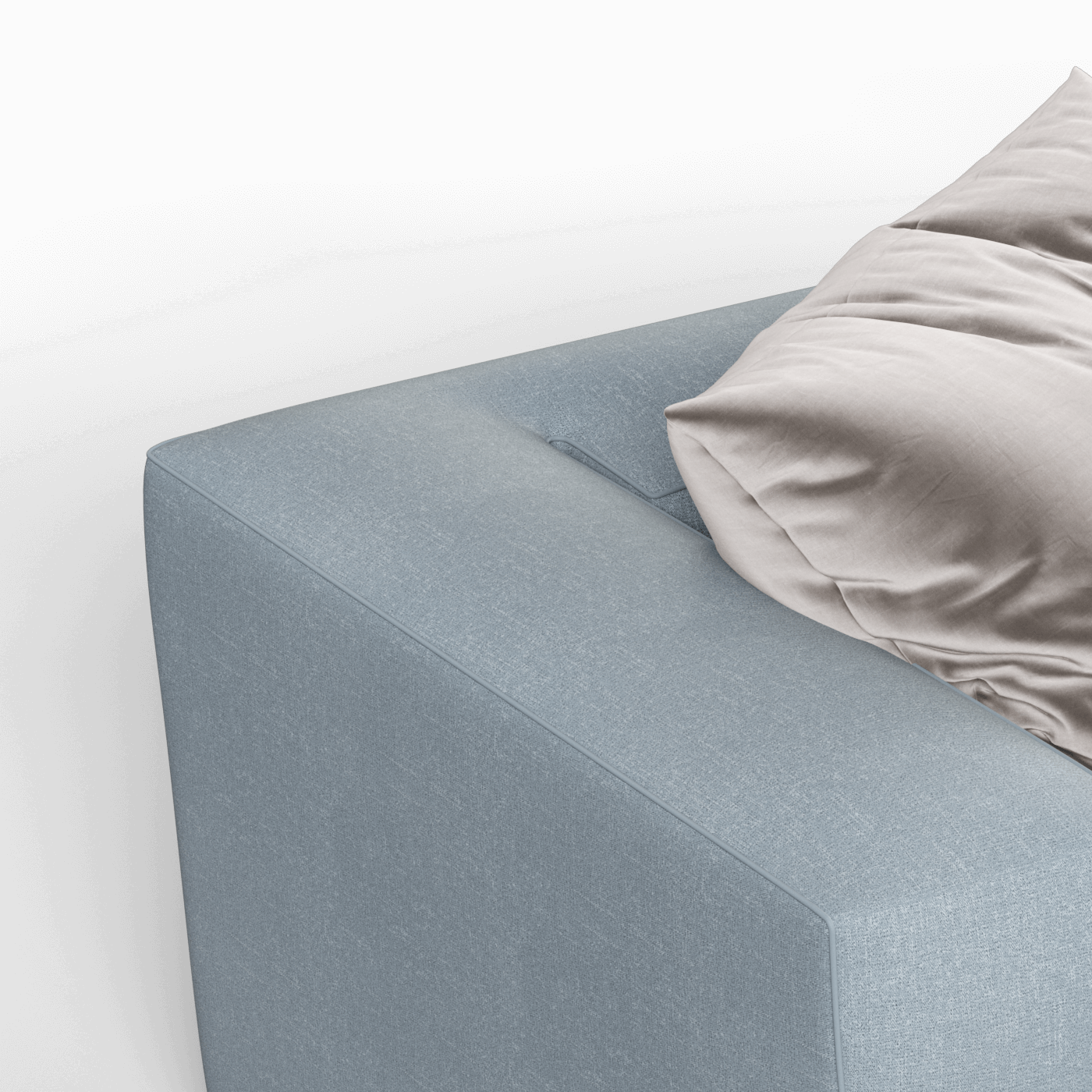 Savile Sofa — Compact Form with Wide Straight Armrests