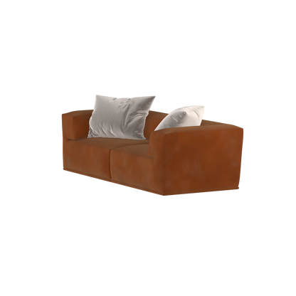 Savile Sofa — Compact Form with Wide Straight Armrests