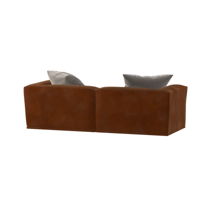 Savile Sofa — Compact Form with Wide Straight Armrests