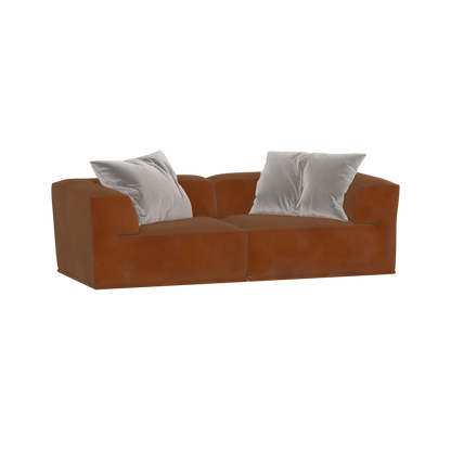 Savile Sofa — Compact Form with Wide Straight Armrests