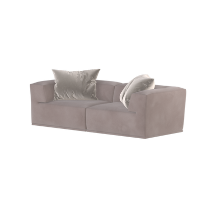 Savile Sofa — Compact Form with Wide Straight Armrests