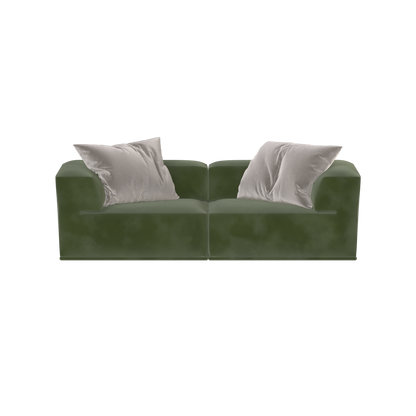 Savile Sofa — Compact Form with Wide Straight Armrests