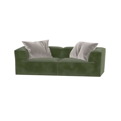 Savile Sofa — Compact Form with Wide Straight Armrests