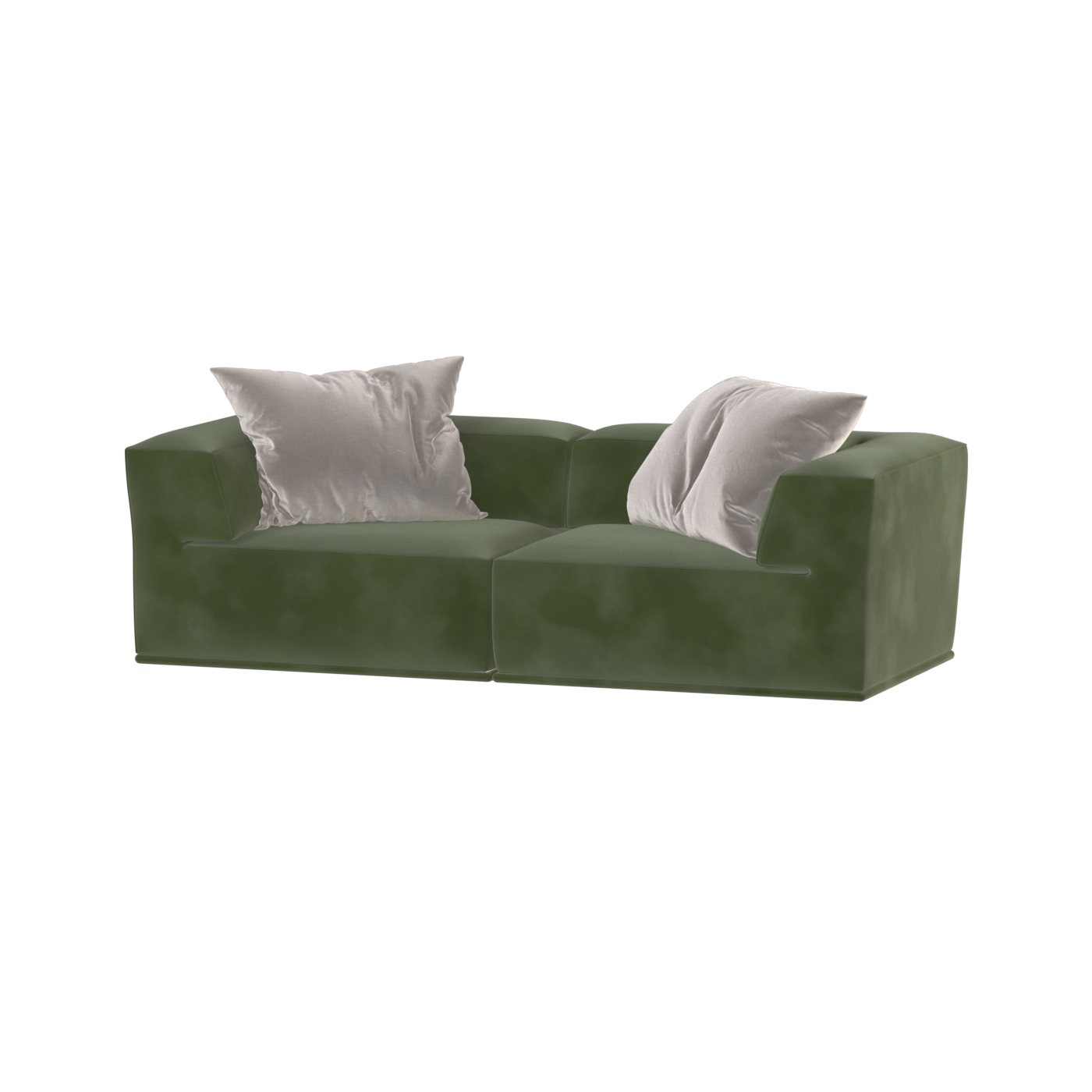 Savile Sofa — Compact Form with Wide Straight Armrests