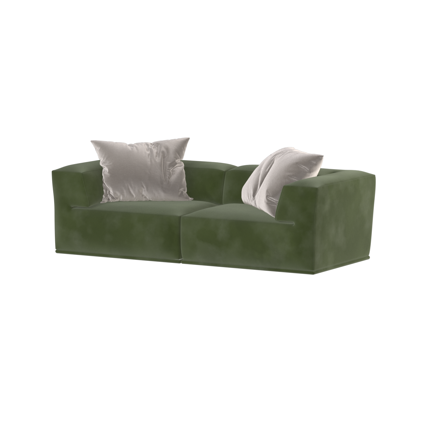 Savile Sofa — Compact Form with Wide Straight Armrests