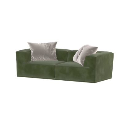 Savile Sofa — Compact Form with Wide Straight Armrests
