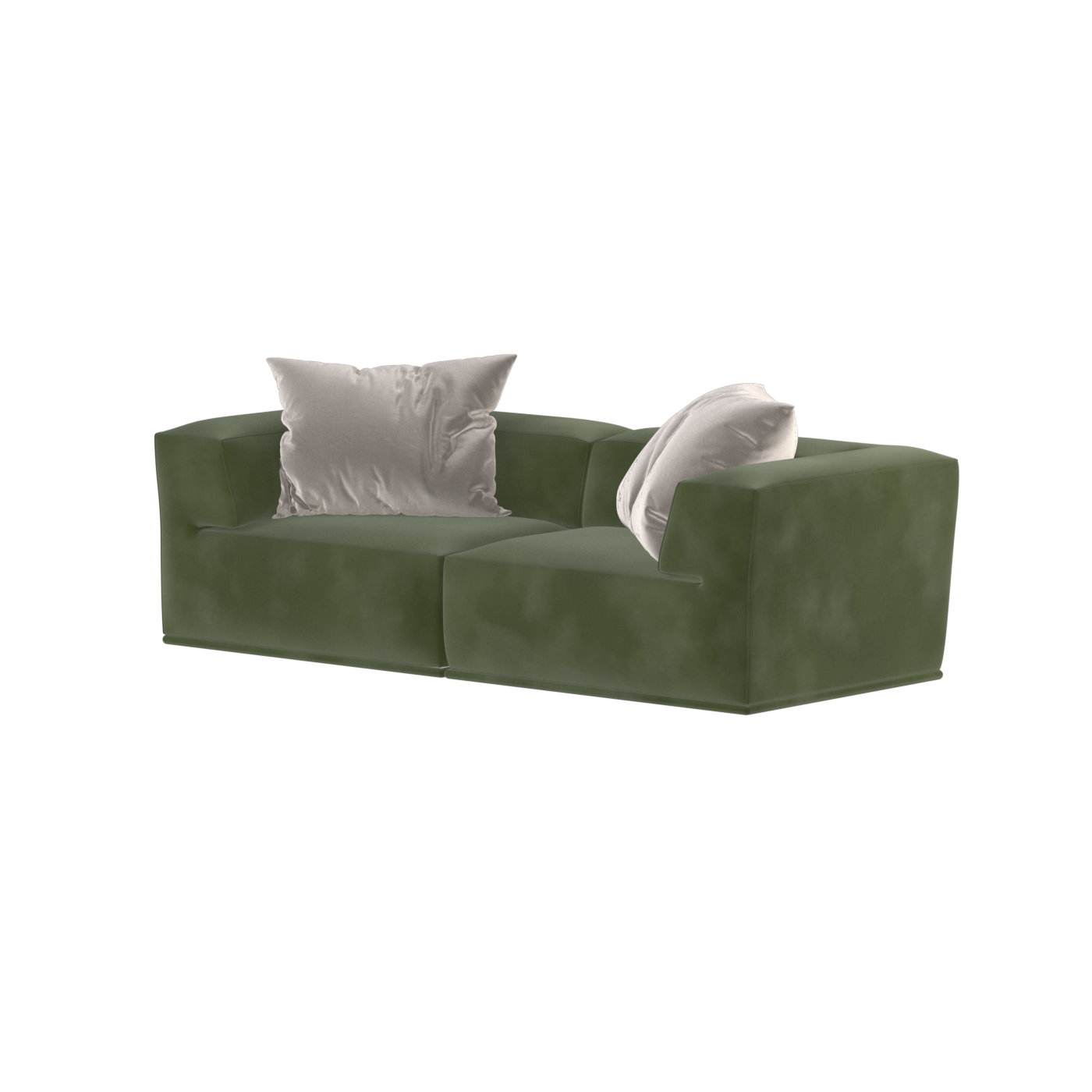 Savile Sofa — Compact Form with Wide Straight Armrests