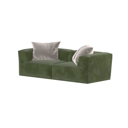 Savile Sofa — Compact Form with Wide Straight Armrests