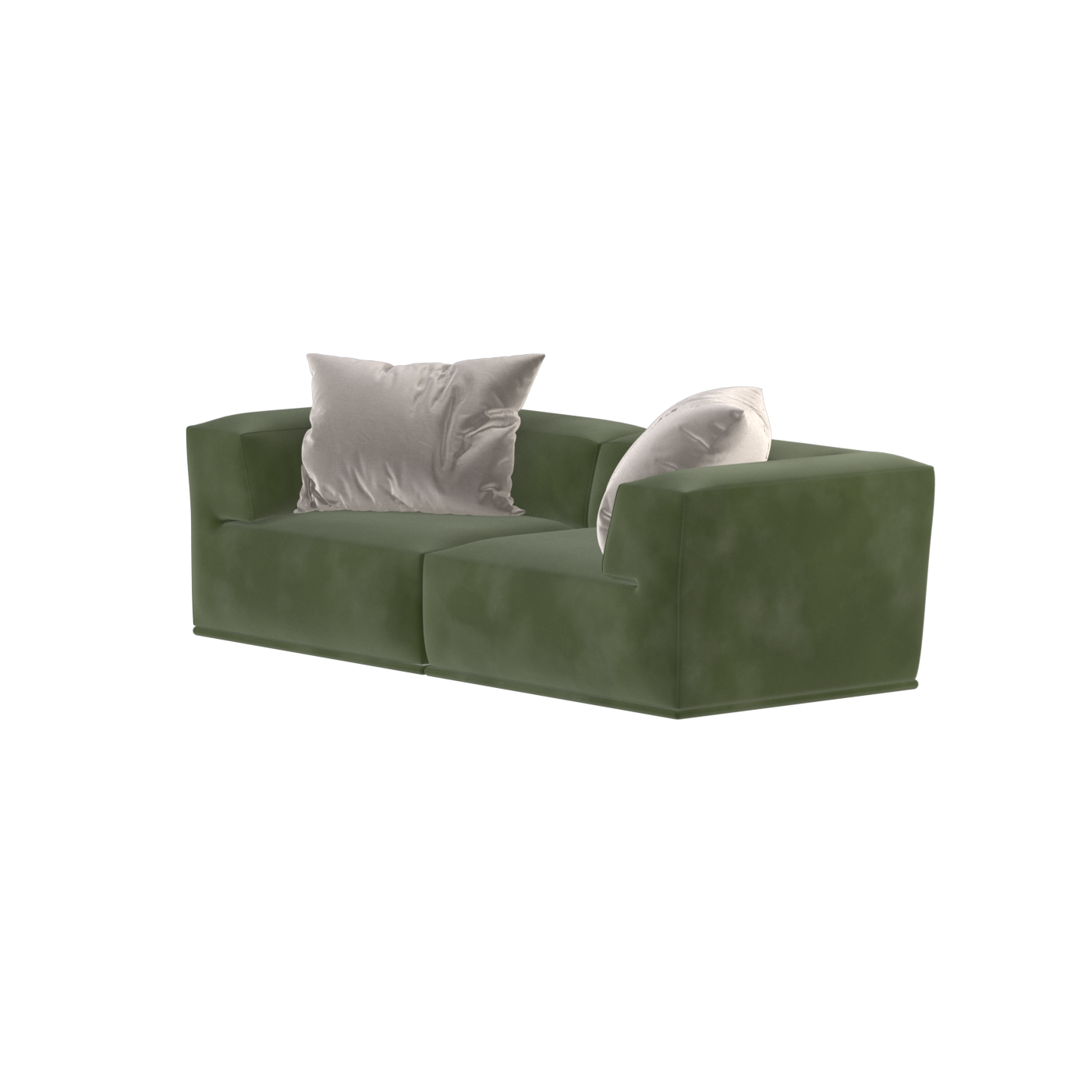 Savile Sofa — Compact Form with Wide Straight Armrests