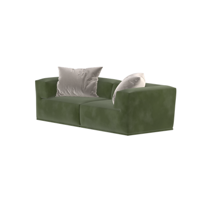 Savile Sofa — Compact Form with Wide Straight Armrests