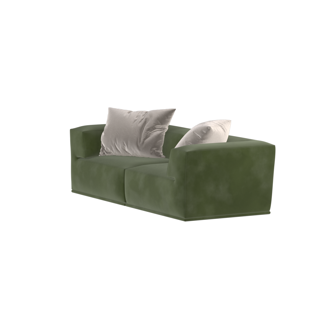Savile Sofa — Compact Form with Wide Straight Armrests