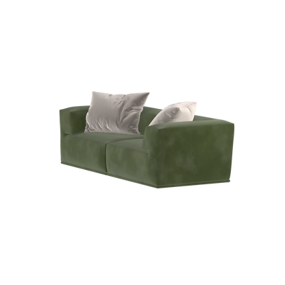 Savile Sofa — Compact Form with Wide Straight Armrests