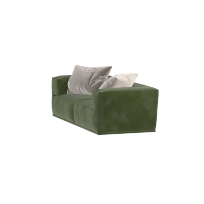 Savile Sofa — Compact Form with Wide Straight Armrests