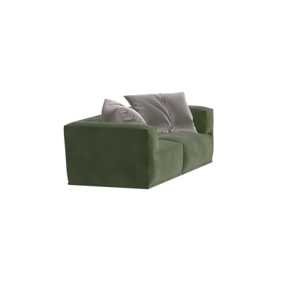 Savile Sofa — Compact Form with Wide Straight Armrests