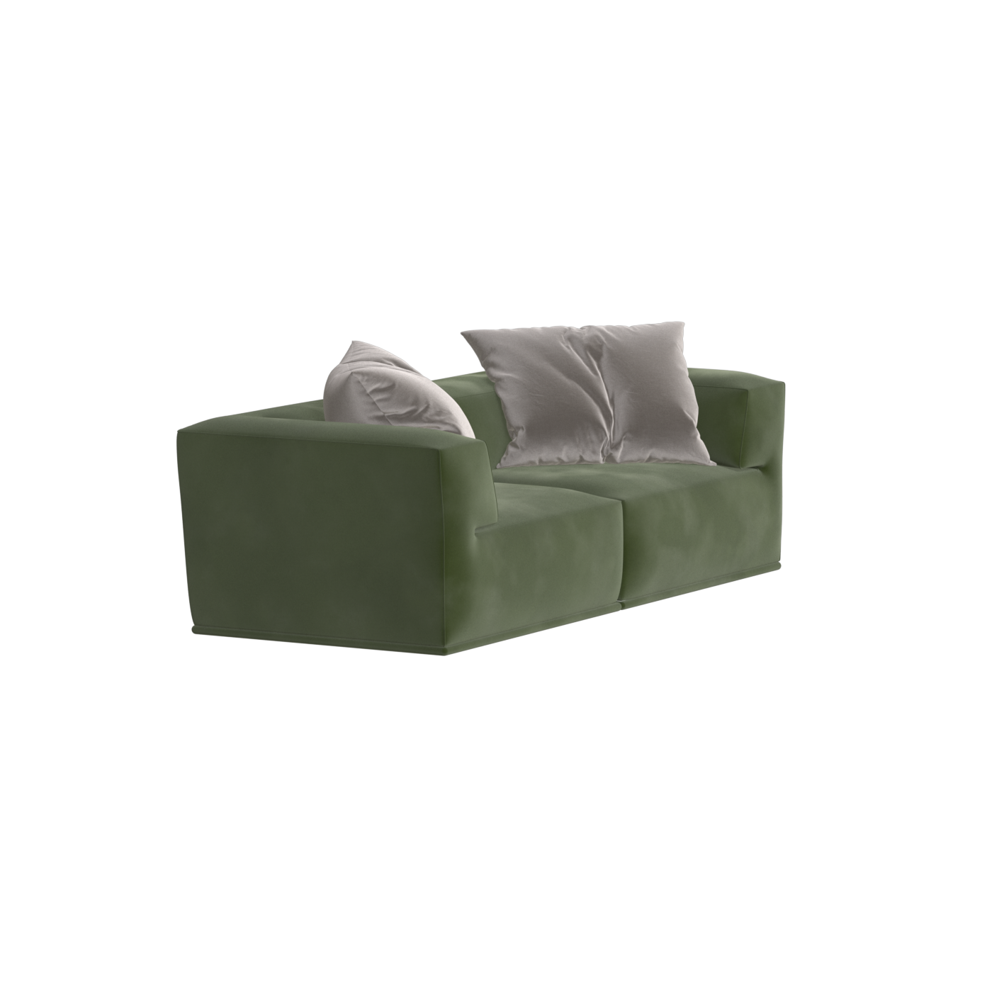 Savile Sofa — Compact Form with Wide Straight Armrests