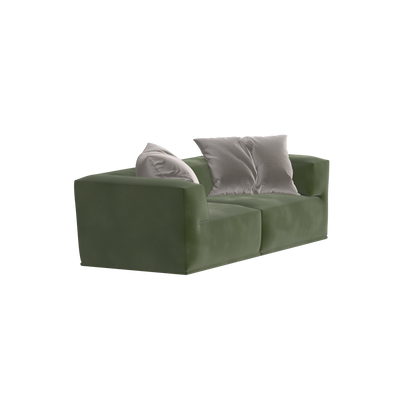 Savile Sofa — Compact Form with Wide Straight Armrests