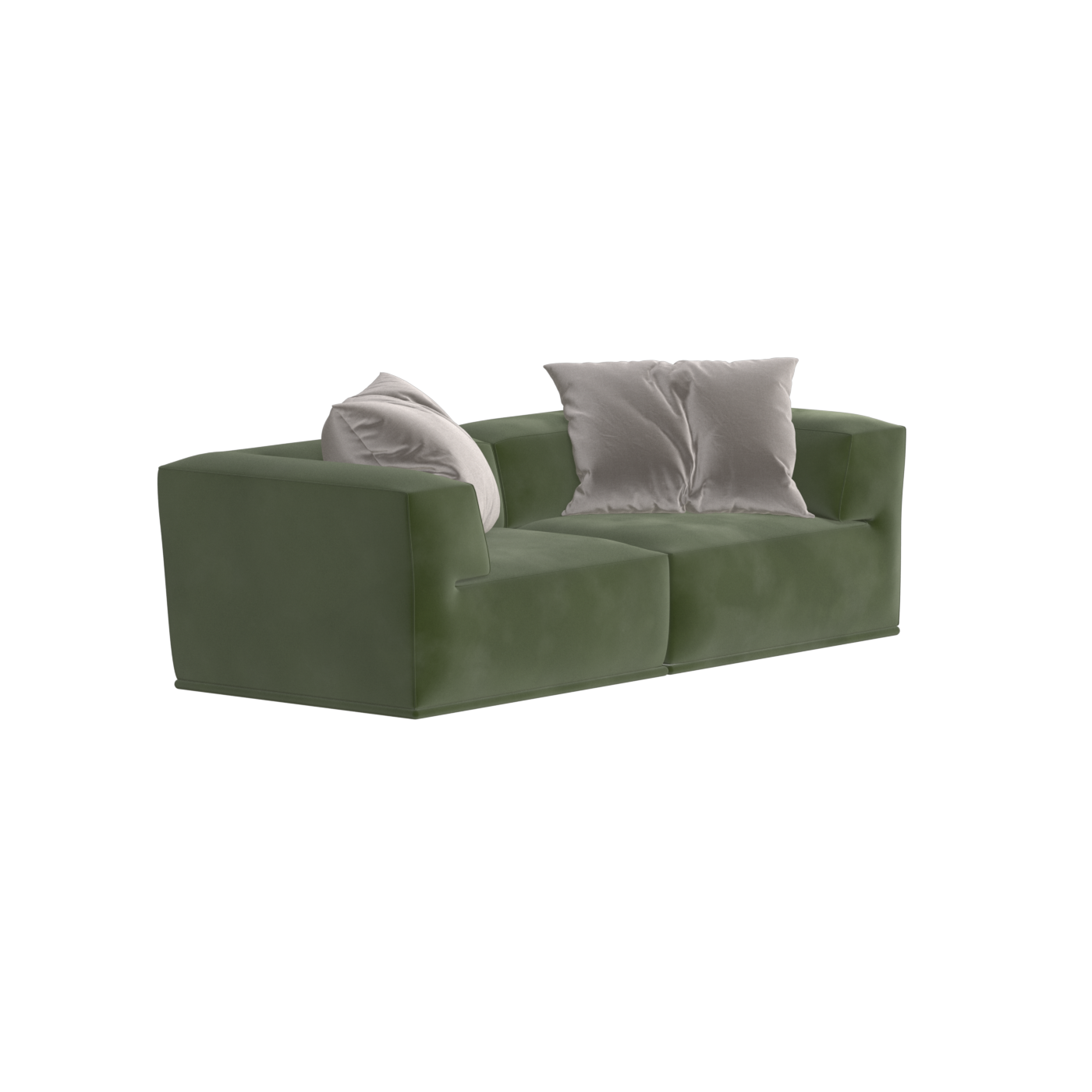 Savile Sofa — Compact Form with Wide Straight Armrests