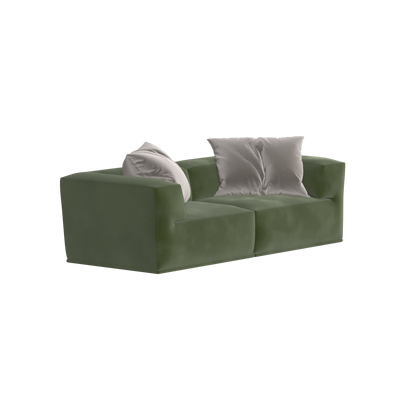Savile Sofa — Compact Form with Wide Straight Armrests