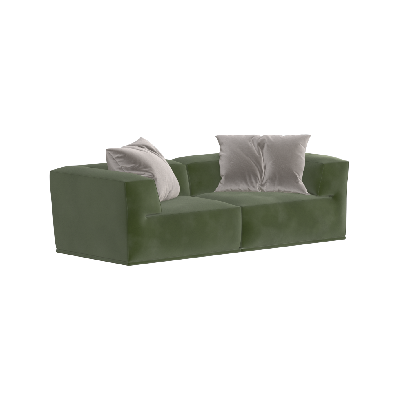 Savile Sofa — Compact Form with Wide Straight Armrests